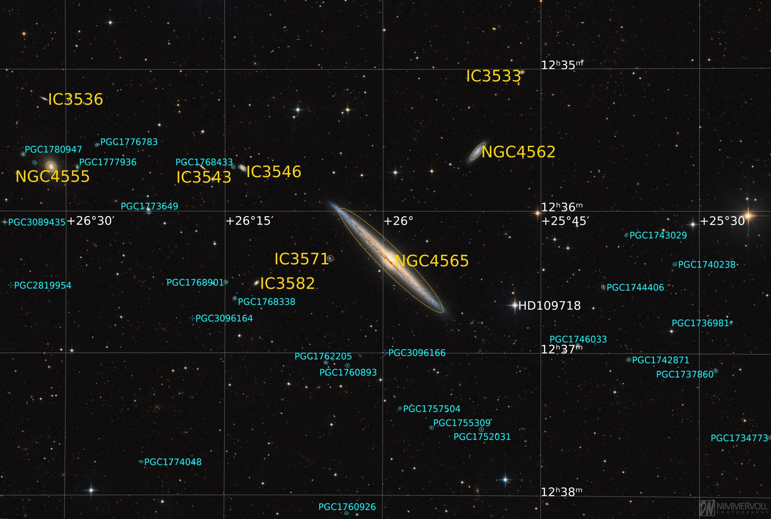 NGC 4565 beschriftet