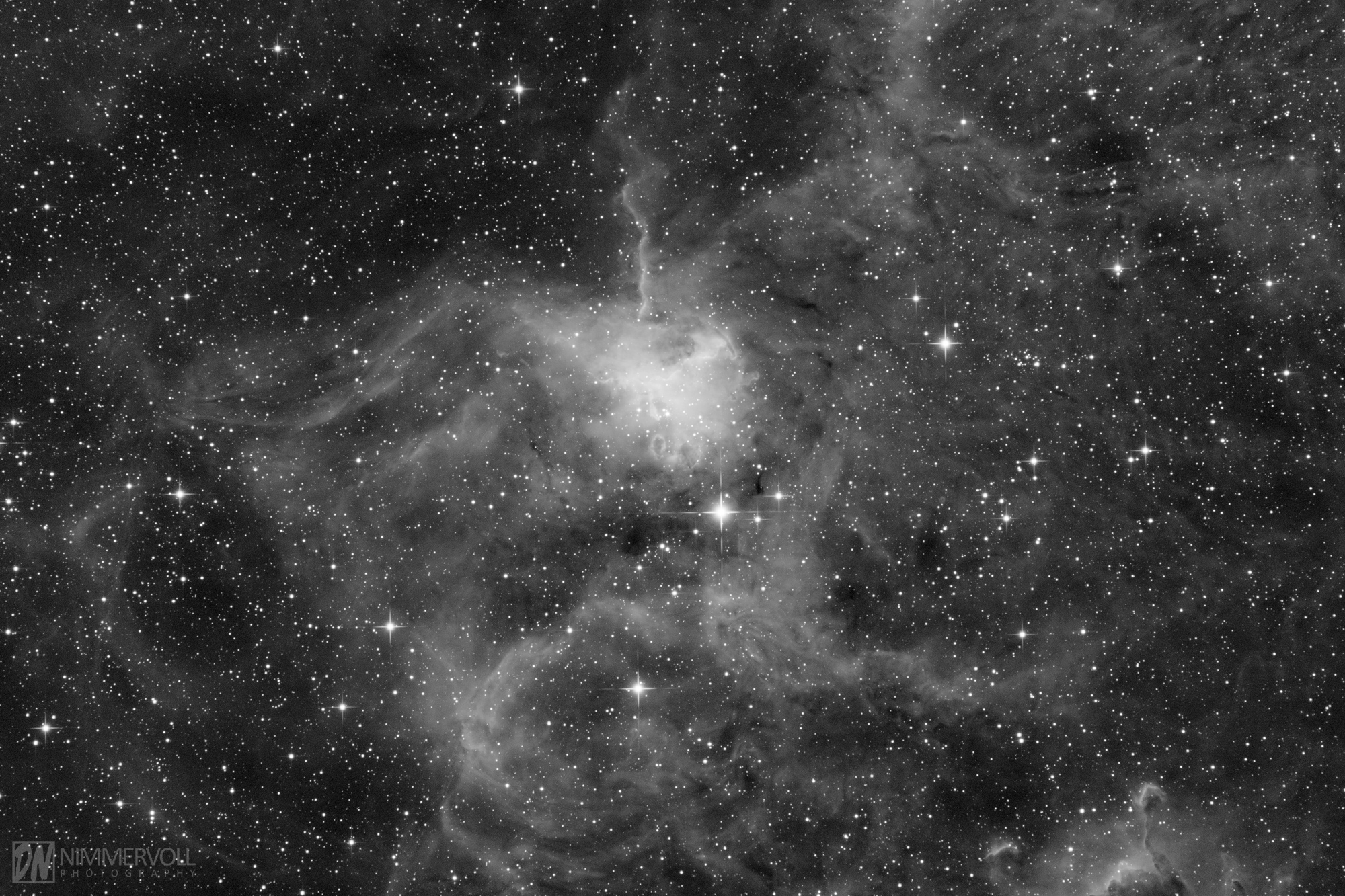 IC 417 - H-Alpha Rohsummenstack