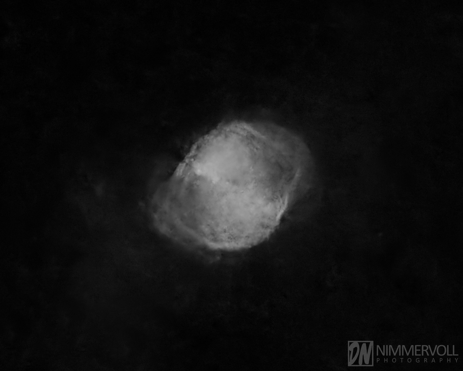 Messier 27 – ionisierte Argon III Linie – Sterne wurden entfernt