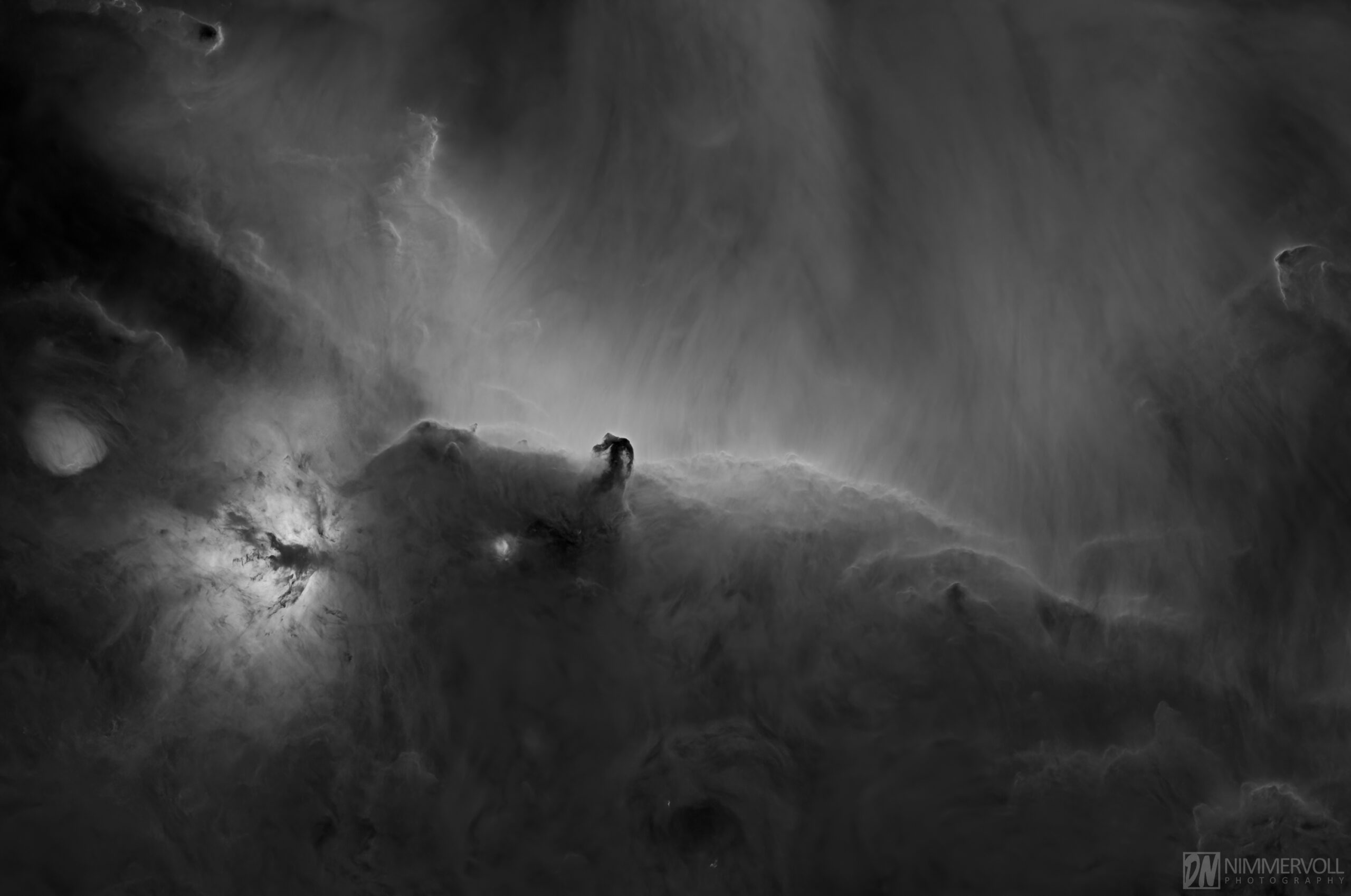 IC 434 – ionisierte Wasserstoff Linie – Sterne wurden entfernt