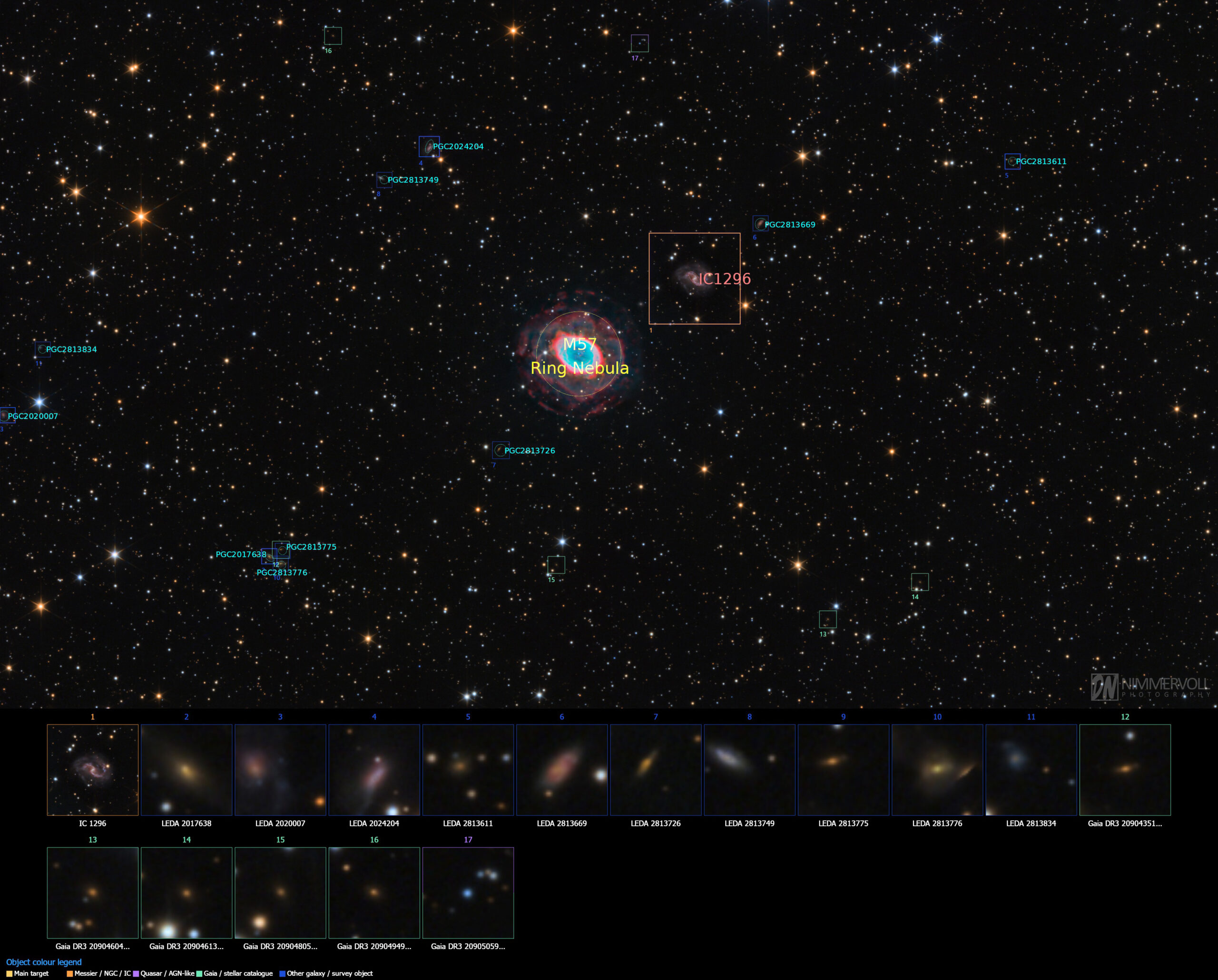 Messier 57 - beschriftet