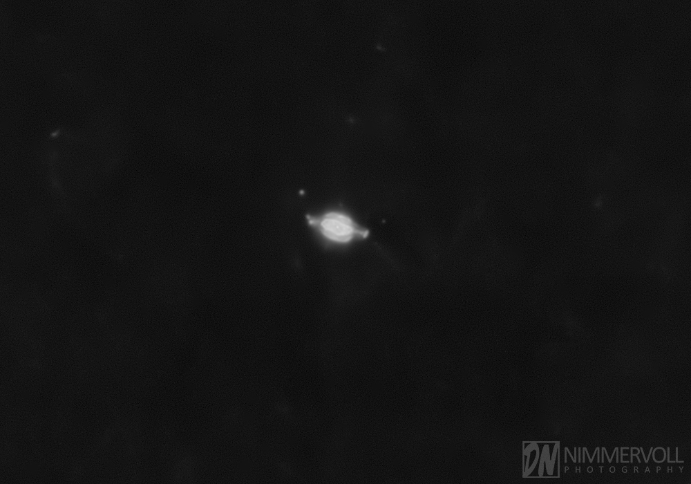 NGC 7009 – ionisierte Argon III Linie – Sterne wurden entfernt