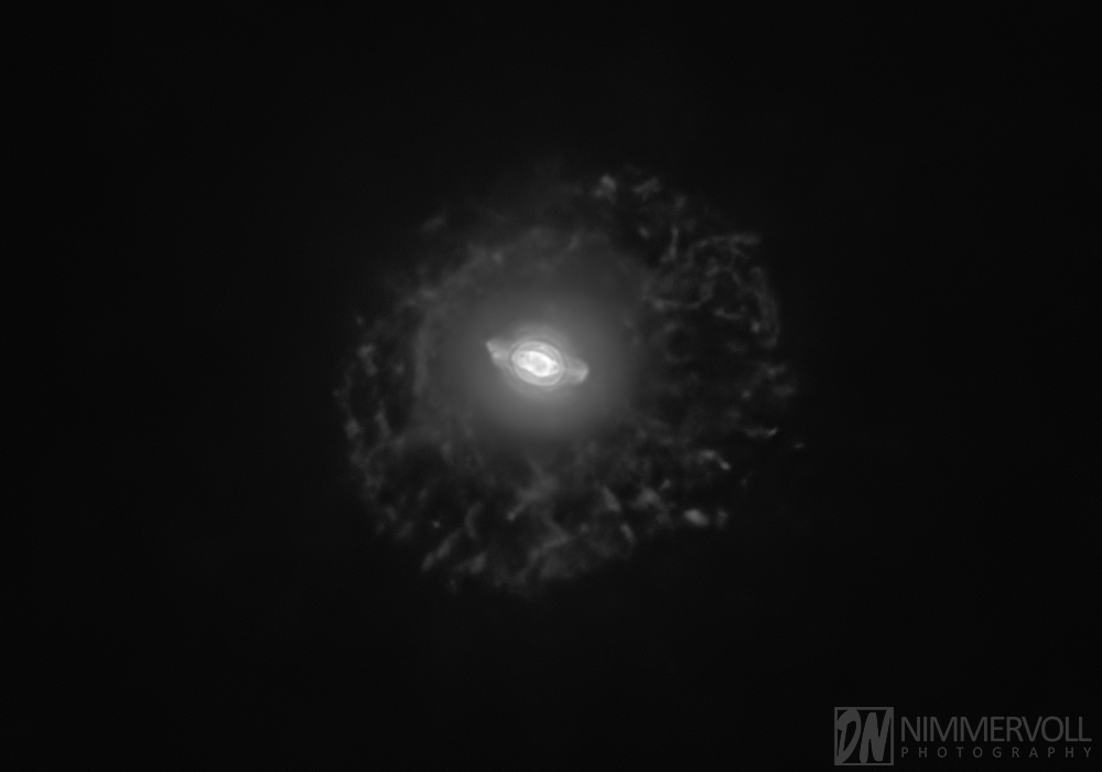 NGC 7009 – ionisierte Sauerstoff III Linie – Sterne wurden entfernt